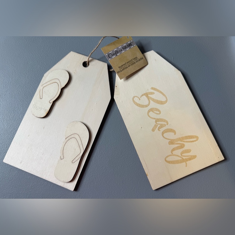 🛍️Any 5 items for $15 🛍️ Wooden Beachy Decor Tags